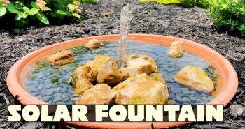 make your own solar fountain