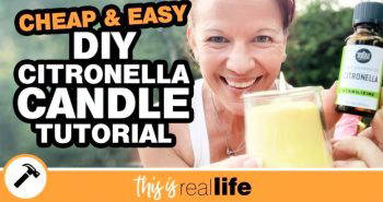 making a citronella candle