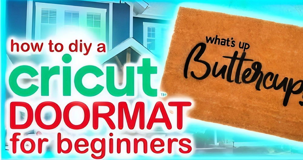 making a front door mat with cricut