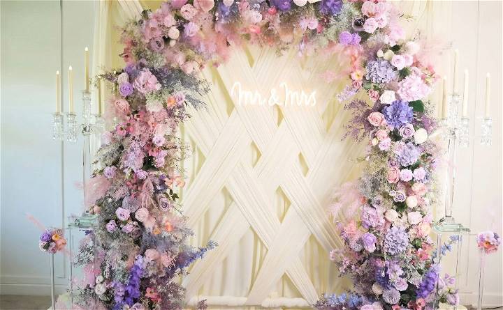 stunning diy floral arch