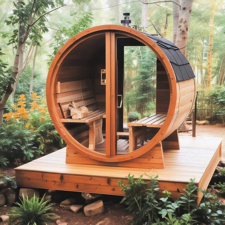 affordable diy barrel sauna