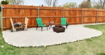 best way to build a pea gravel patio