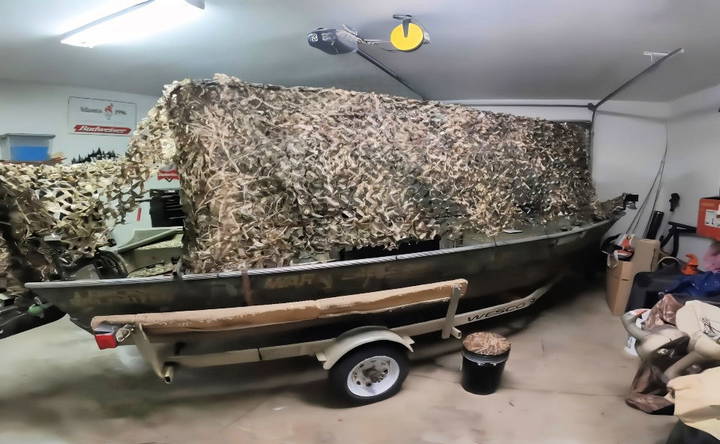 best way to make a boat blind