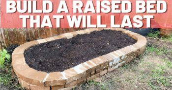 build a stone raised garden bed