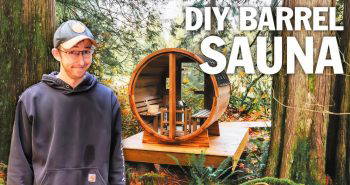 build your own barrel sauna