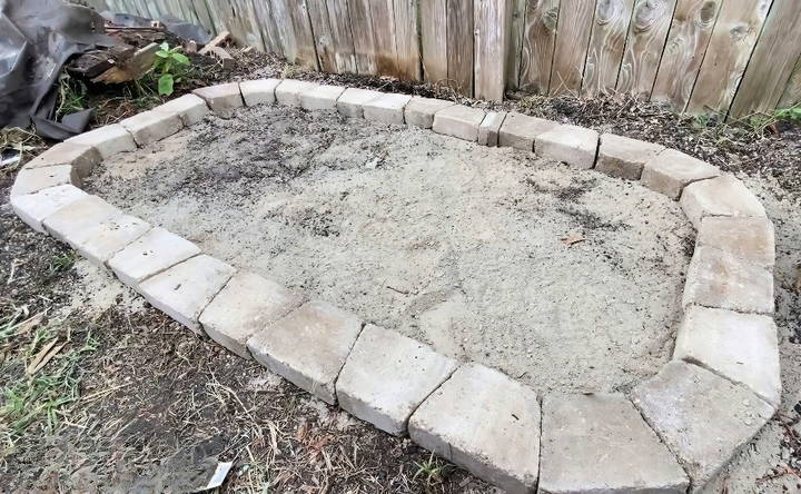 building a stone raised garden bed