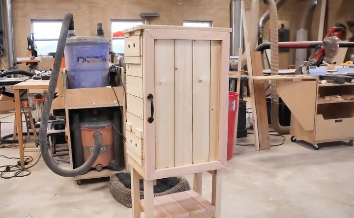 building a wooden cold smoker