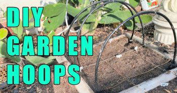 cheap homemade garden hoops