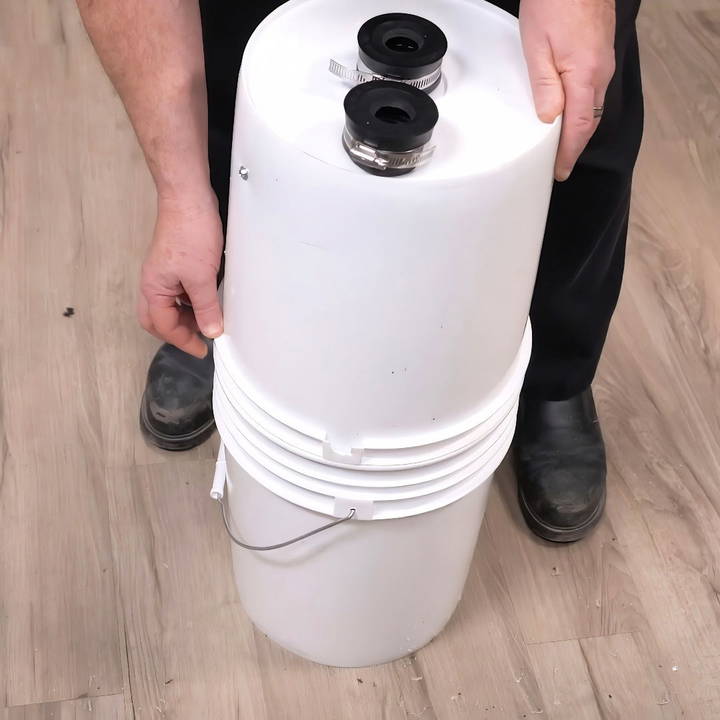 diy dust collector with household items