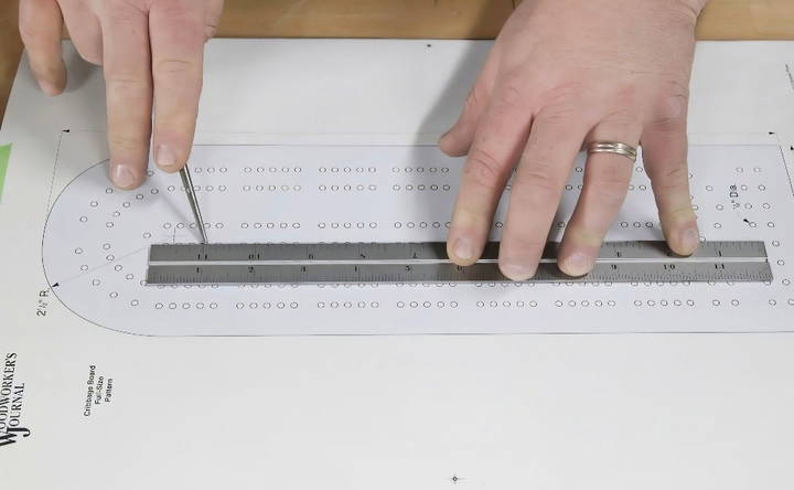 easy and simple diy cribbage board