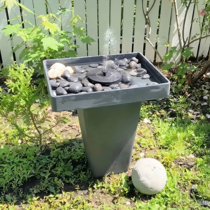 easy diy bird bath fountain