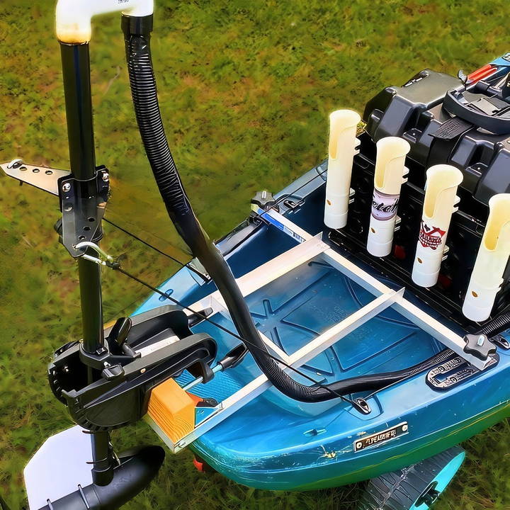 easy diy kayak trolling motor mount