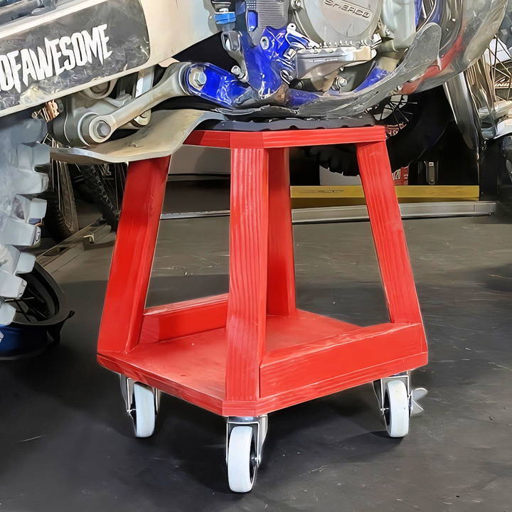 easy diy rolling dirt bike stand