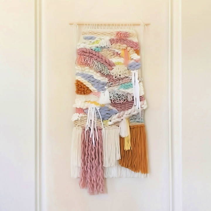 easy diy tapestry weaving without a loom