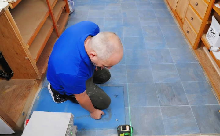 easy steps to install floor tile