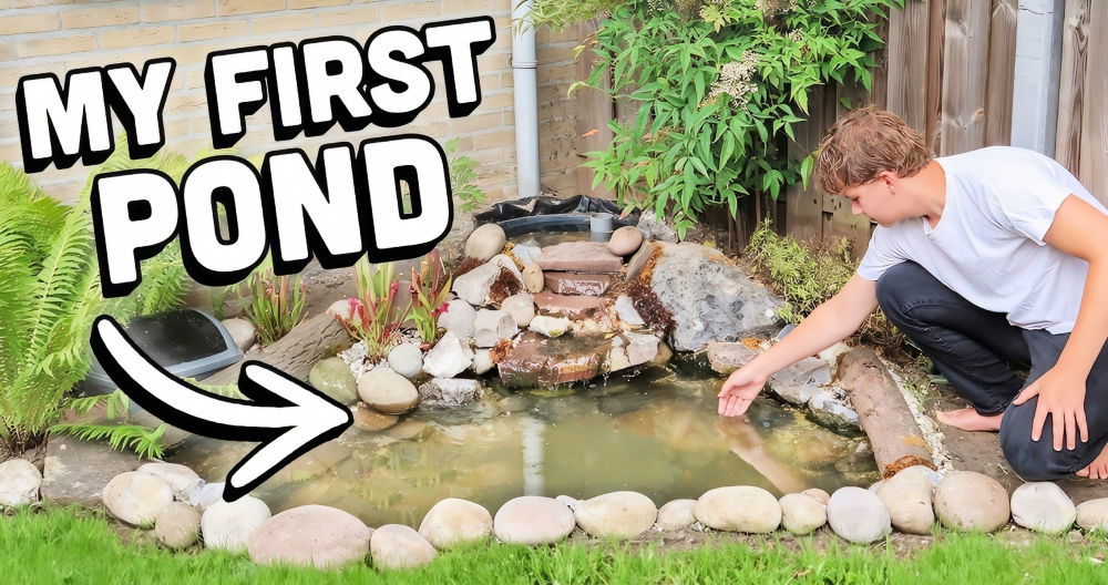 Make Your Own Homemade Pond Waterfall