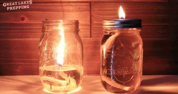 handmade mason jar oil lamps