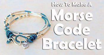 handmade morse code bracelet