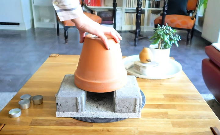 homemade clay pot heater