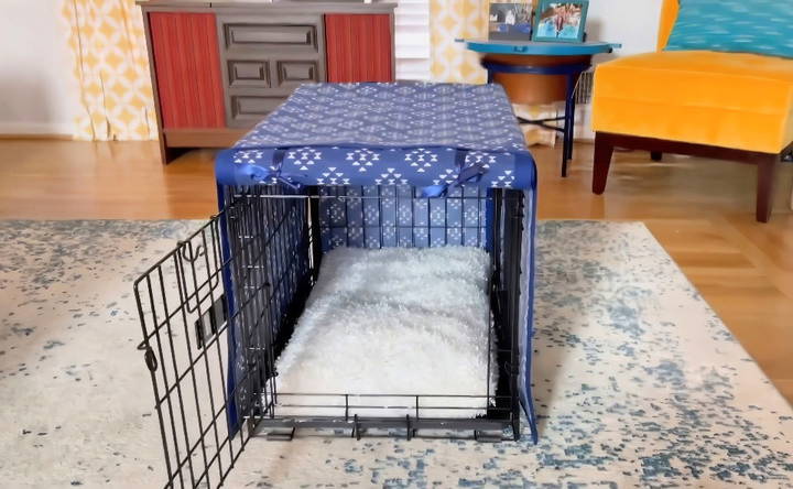 homemade dog crate cover