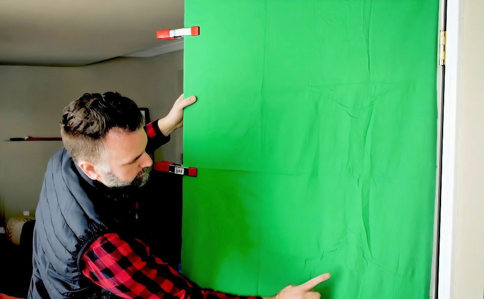 homemade green screen