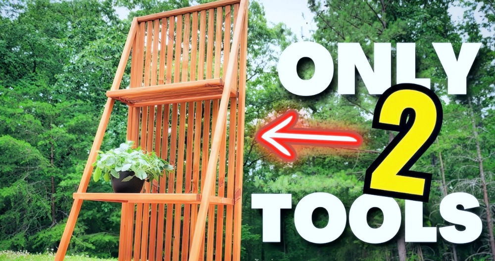 DIY Outdoor Plant Stand Tutorial