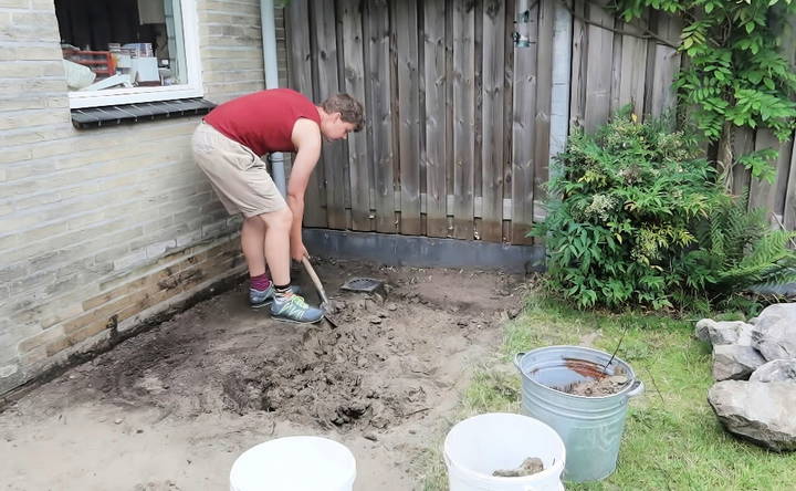 homemade pond waterfall