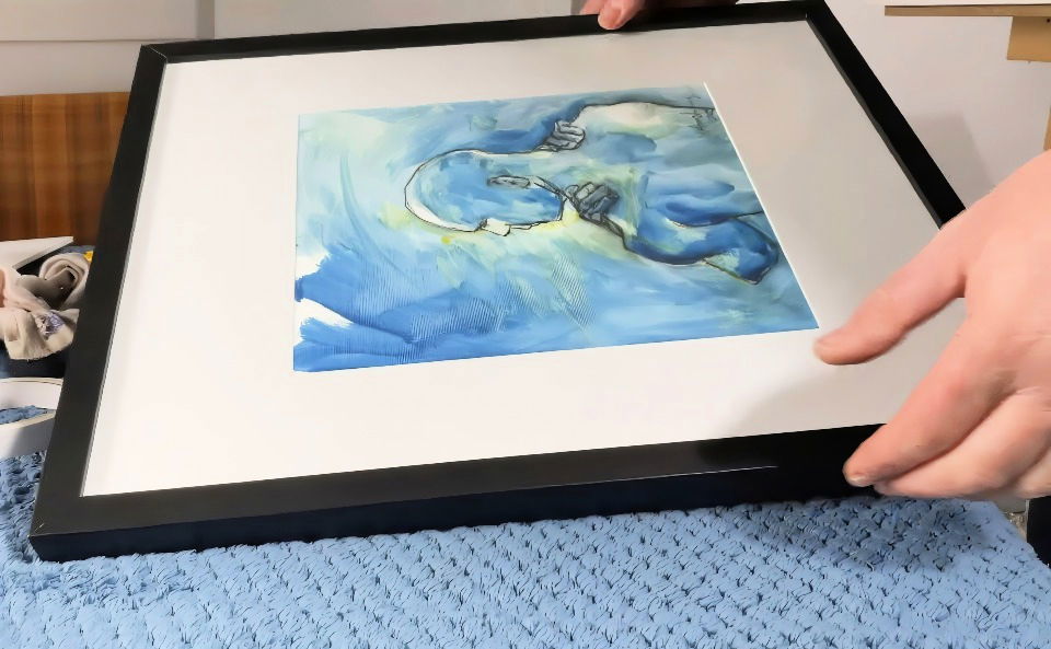 homemade print a frame