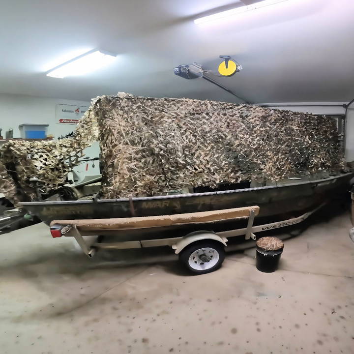 how to build a boat blind