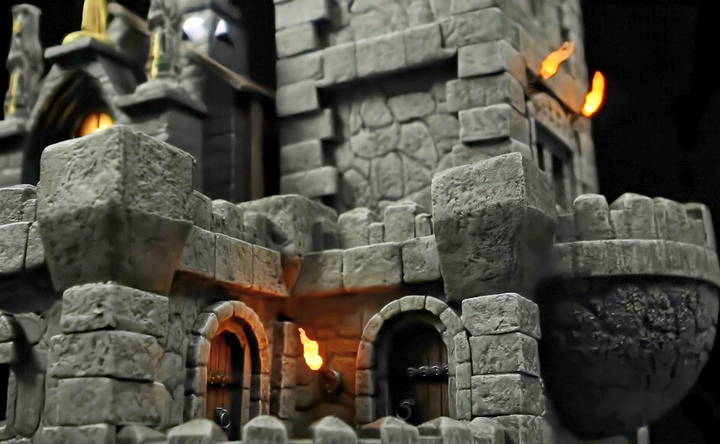 how to build a foam castle