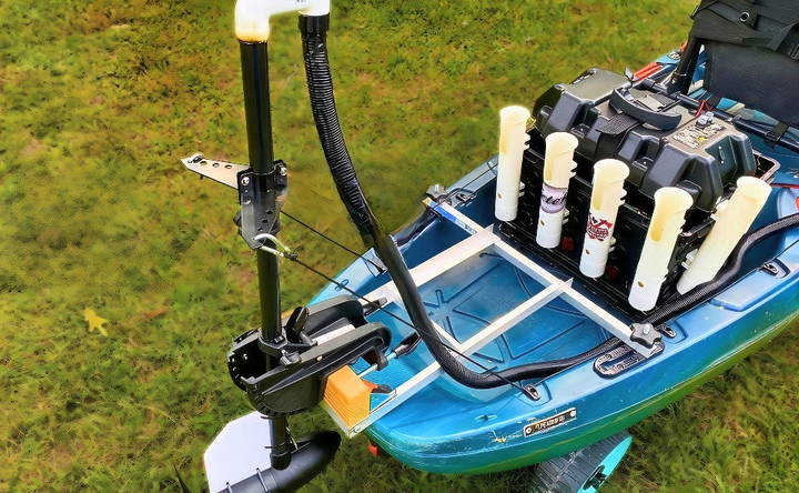 how to build a kayak trolling motor mount