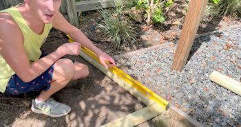 how to build a landscape timber edging