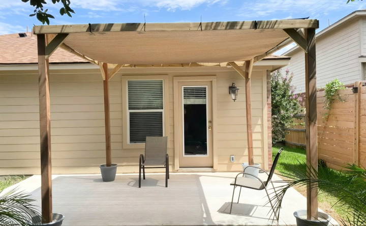 how to build a patio shade