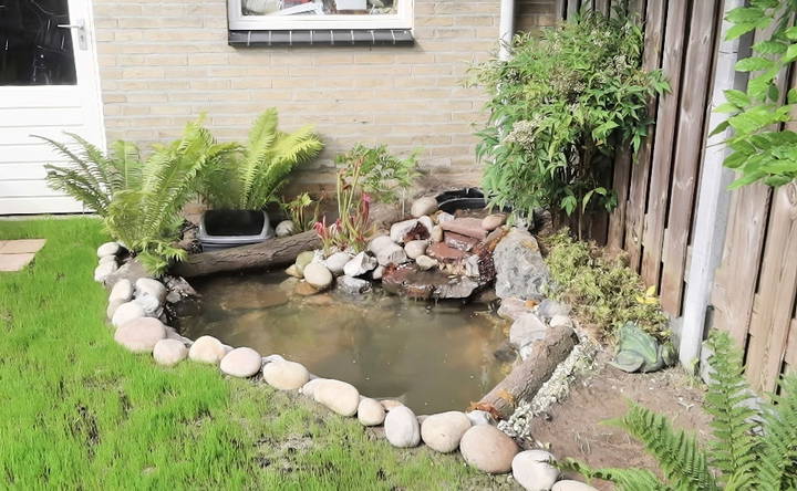 how to build a pond waterfall