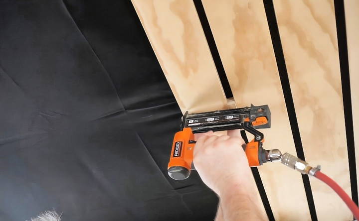 how to build a wood slat ceiling