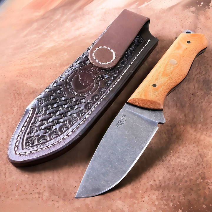 how to make a leather knife sheath