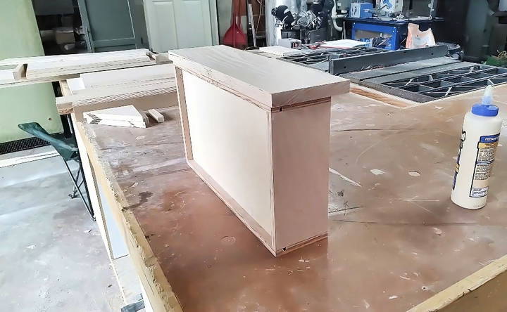 how to make a tilt out trash cabinet