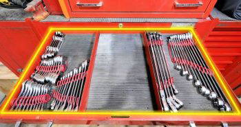 how to organize wrenches by size