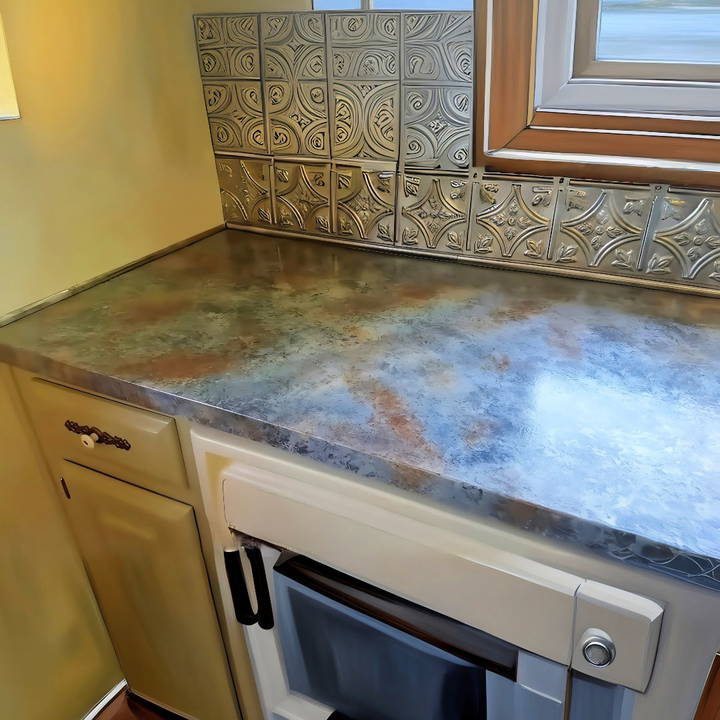 how to paint countertops