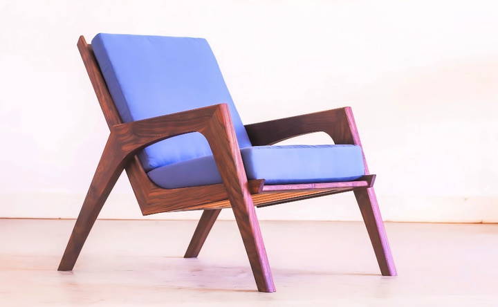 make a wooden lounge chair