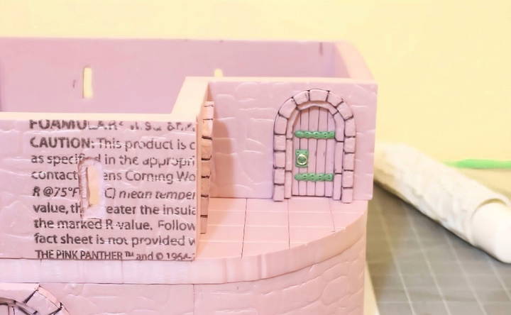 make your own castle using foam