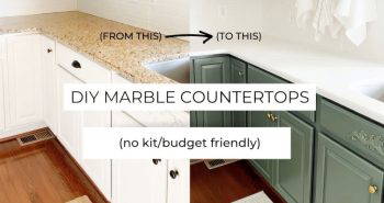 making a faux marble countertop