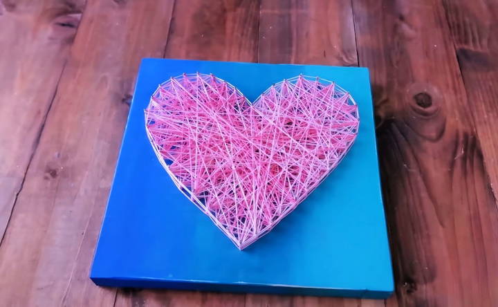 making a string art at home