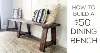 making a wooden dining bench free plan