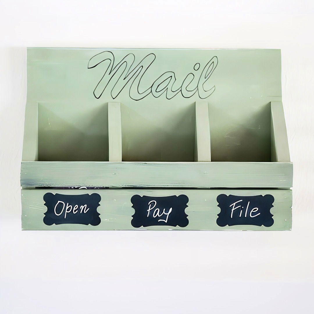 quick and easy diy mail organizer