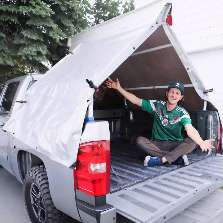 quick and easy diy truck bed tent