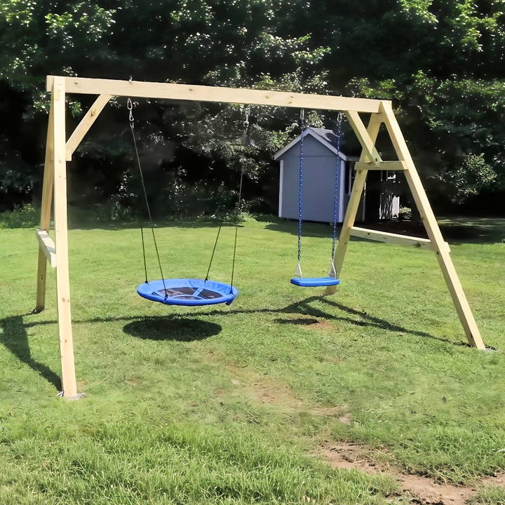 simple diy a frame swing set