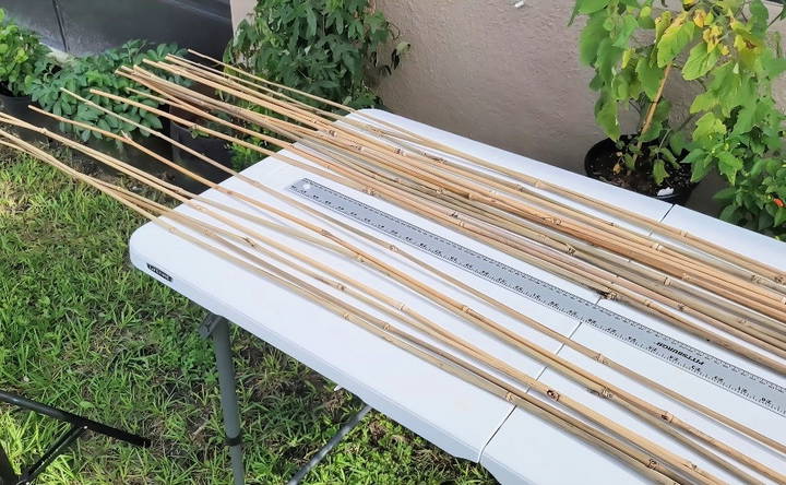 simple diy bamboo trellis