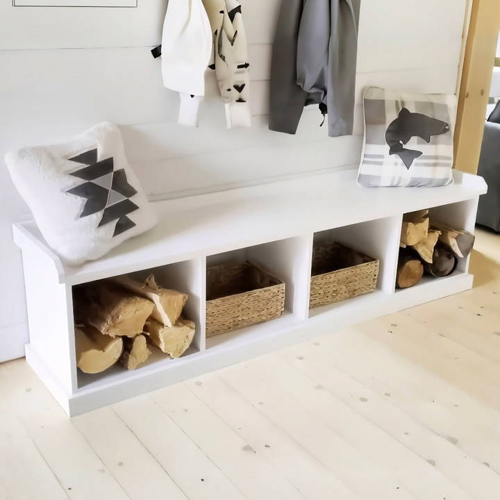 simple diy entryway bench