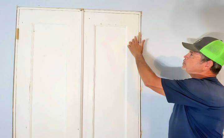 simple homemade door jamb